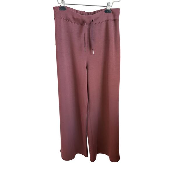 Spanx AirEssentials Drawstring Waist Wide Leg Pants Plum Berry Women's Large - Picture 2 of 9